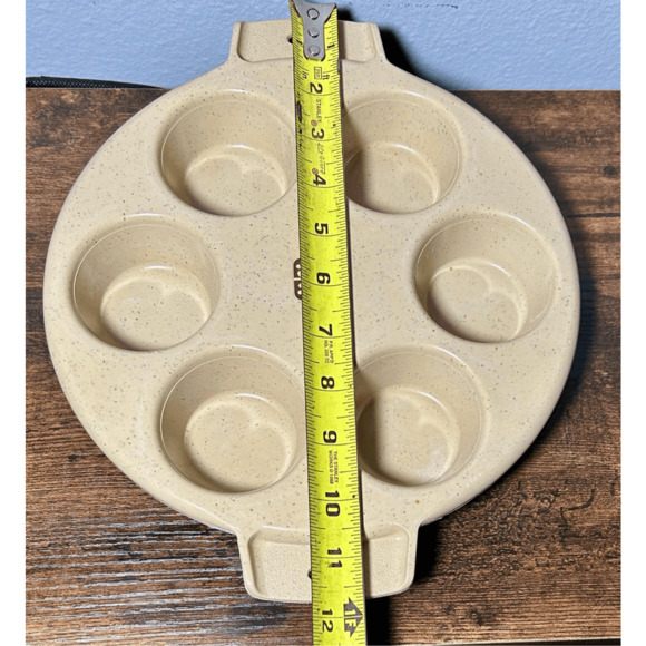 Vintage LittonWare Microwave Oven Cookware 6 Cupcake Muffin Pan 39284 1970's - Picture 10 of 10